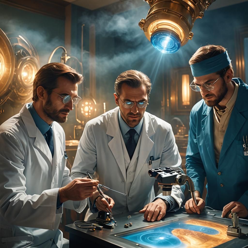 Laser Eye Surgery in Fantasy Concept Art Style