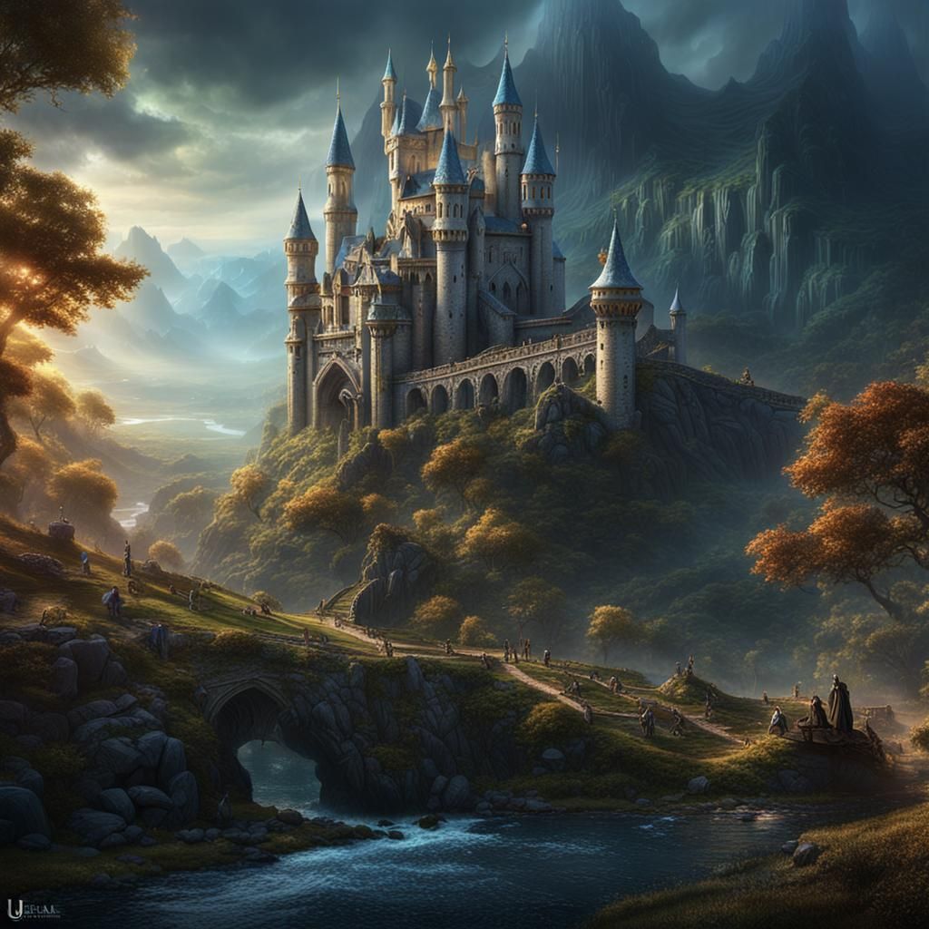 Excalibur Detailed Matte Painting in Unreal Engine 5