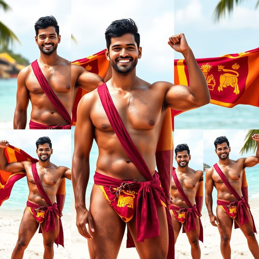 Confident Sri Lankan Hero Radiates National Pride