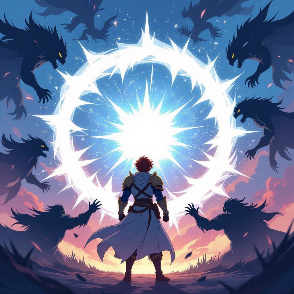 Shield Hero Activates Magical Barrier in Epic Anime Style