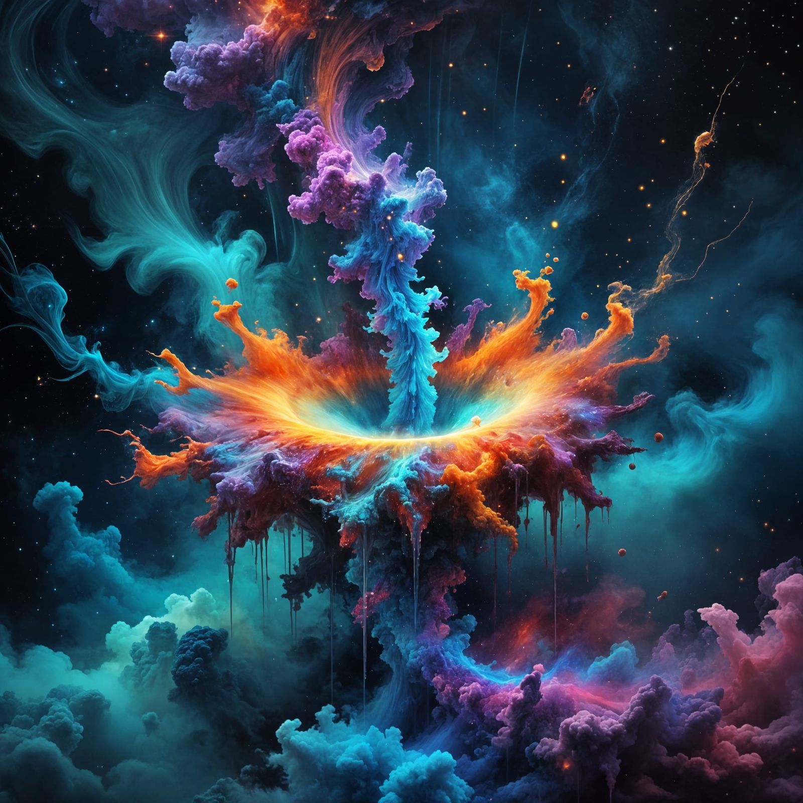 Celestial Smokey Cosmic Explosion