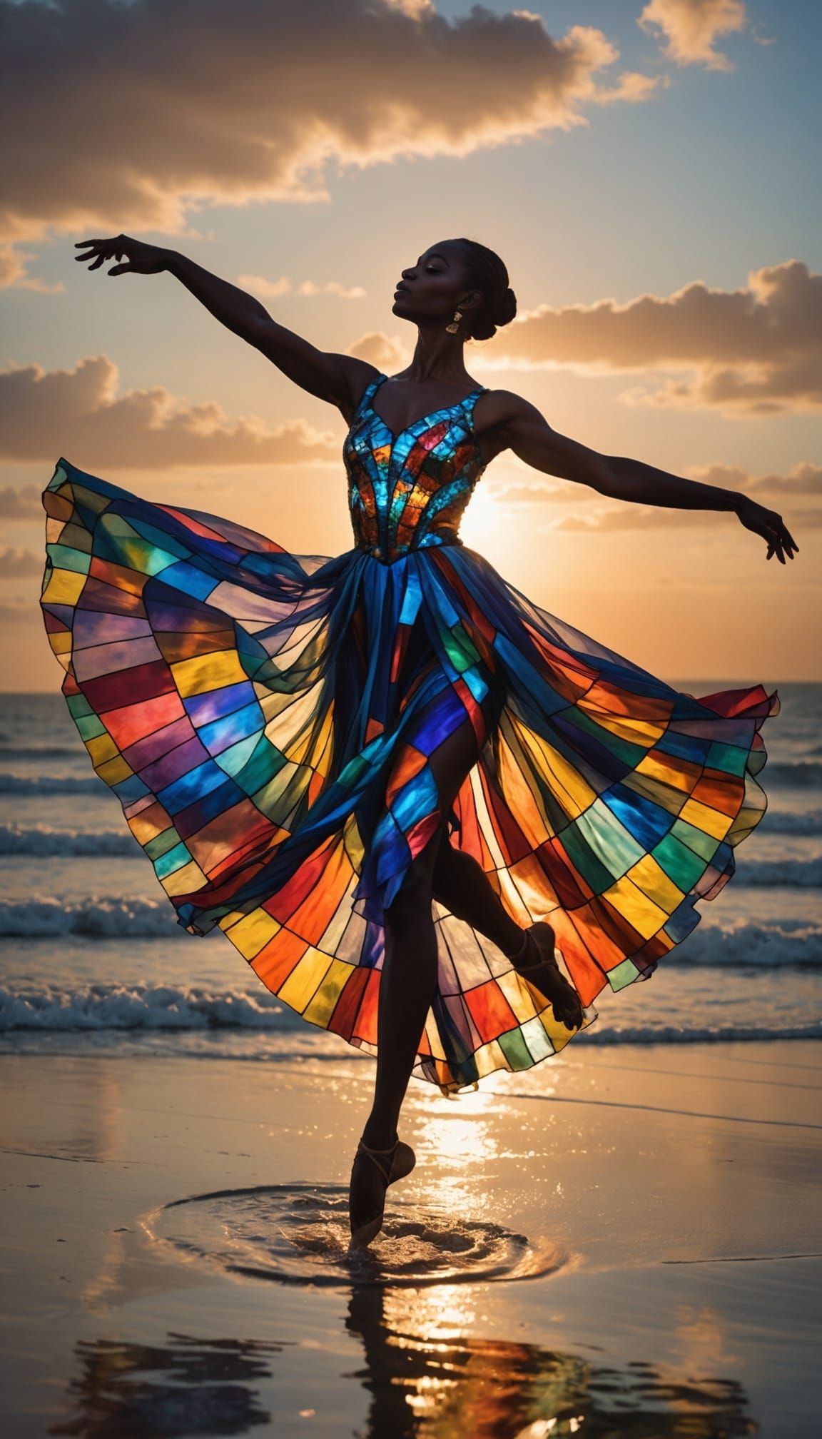 Stained glass dress