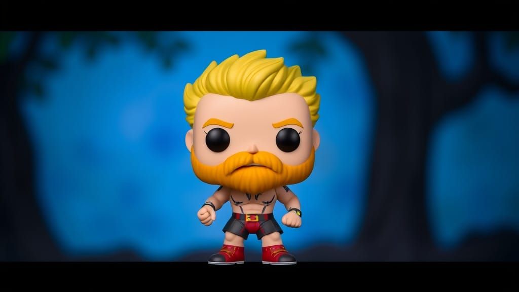 Brock Samson Funko Pop Art in Vibrant Comic Book Style
