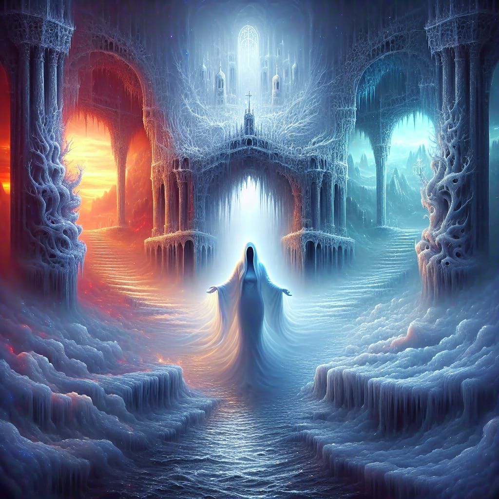 Spectre's Choice: A Matte Painting of Good vs Evil