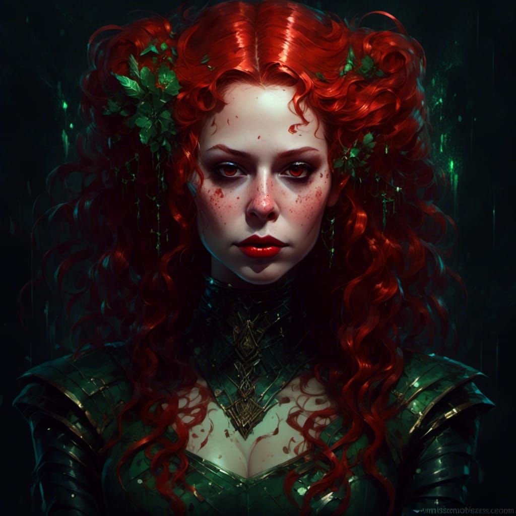 Cyberpunk Vampiress Portrait in 3000 A.D.