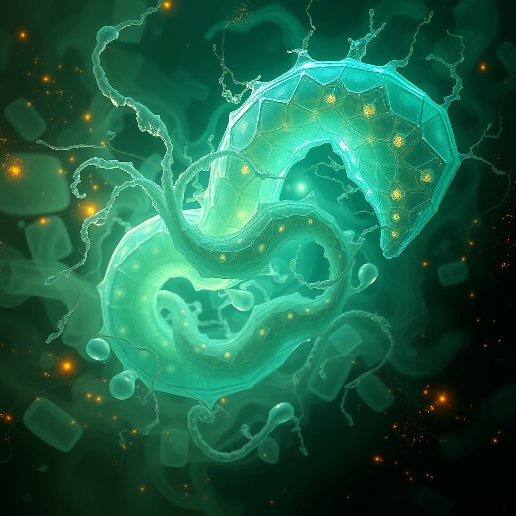 Ethereal Spirochete Monster Invading Cybernetic Realm