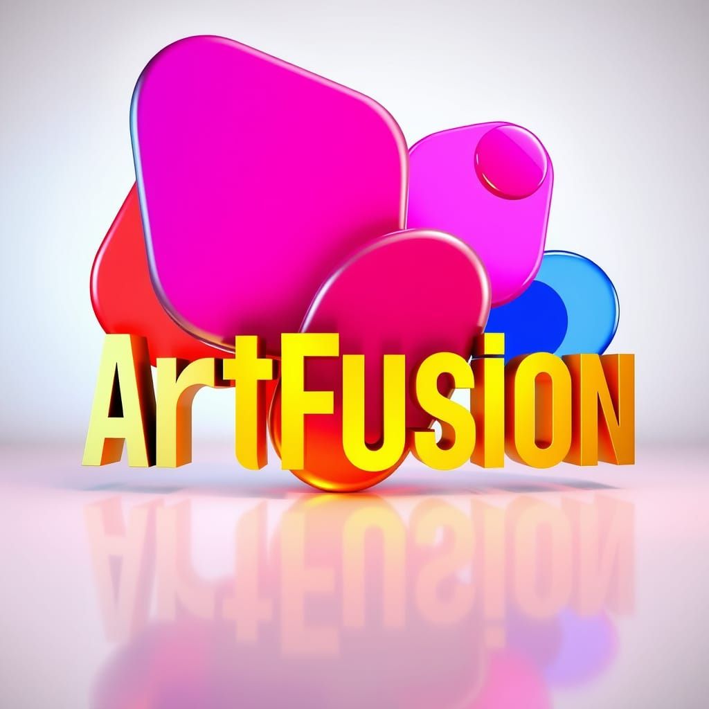 ARTFUSION Logo: Abstract 3D Design for Creative Agency