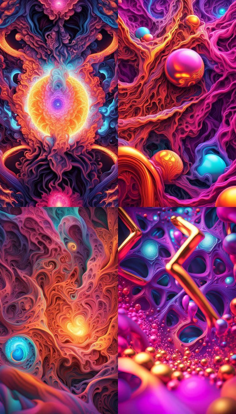 AI's Ominous Landscape: Brutalism Meets Cosmic Surrealism