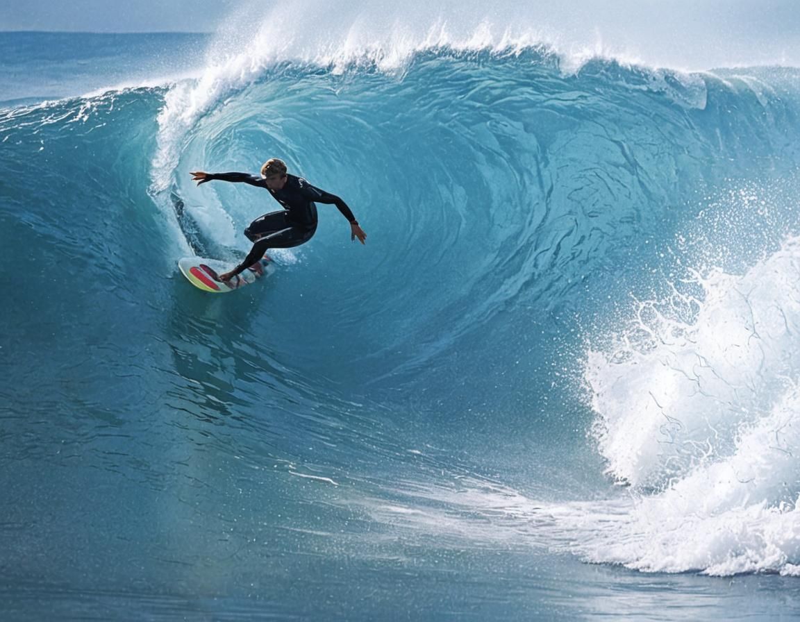 Epic Beach Scene in Cinematic Digital Style