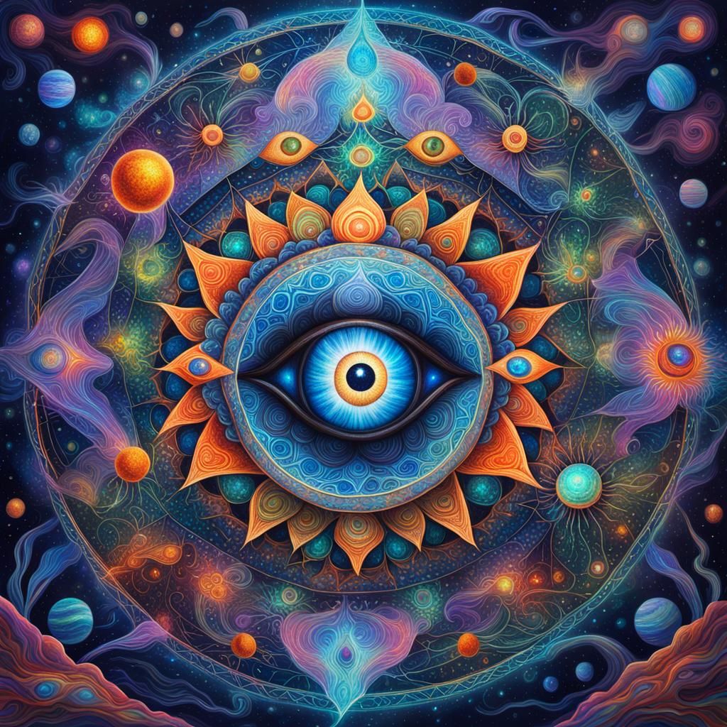Visionary Astral Art Inspired by DMT Experience