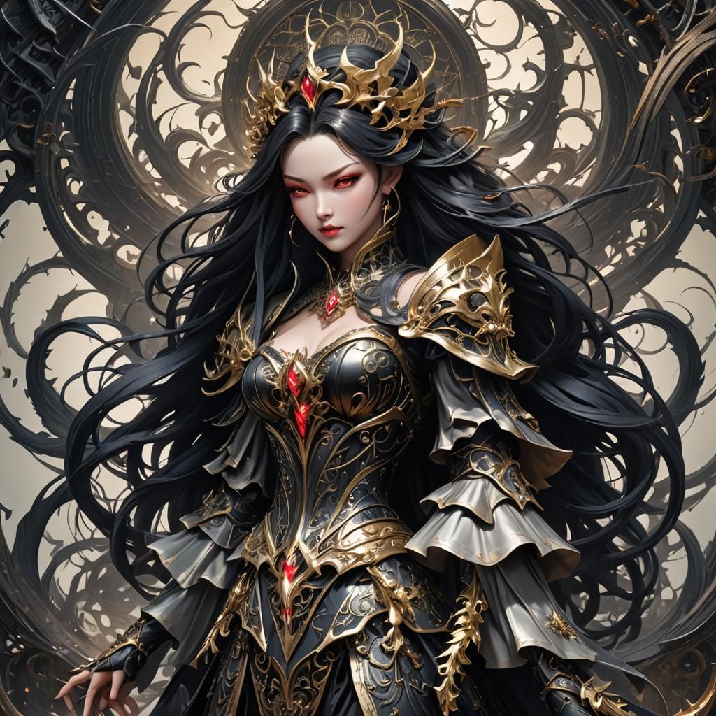 Queen of the Undead in Anime Style