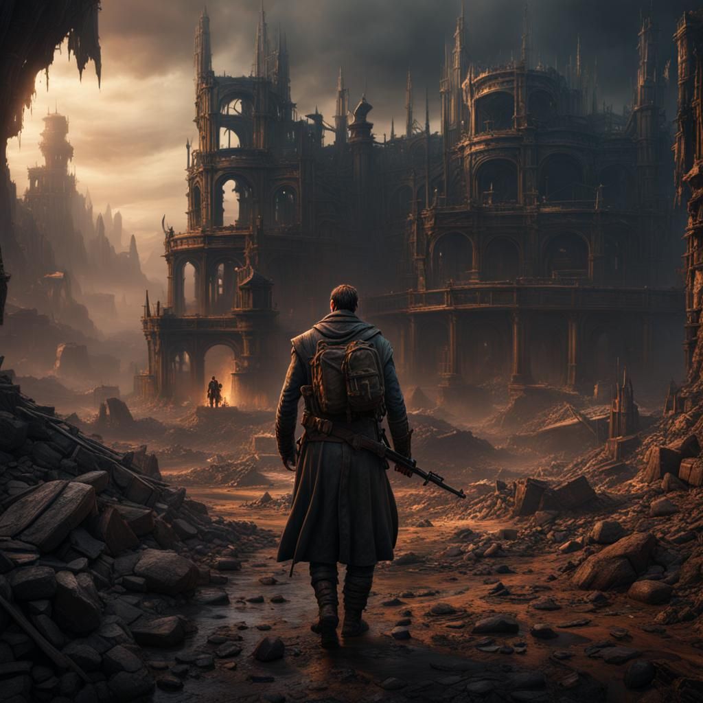 Post-Apocalyptic Dark Ages: Detailed Matte Painting