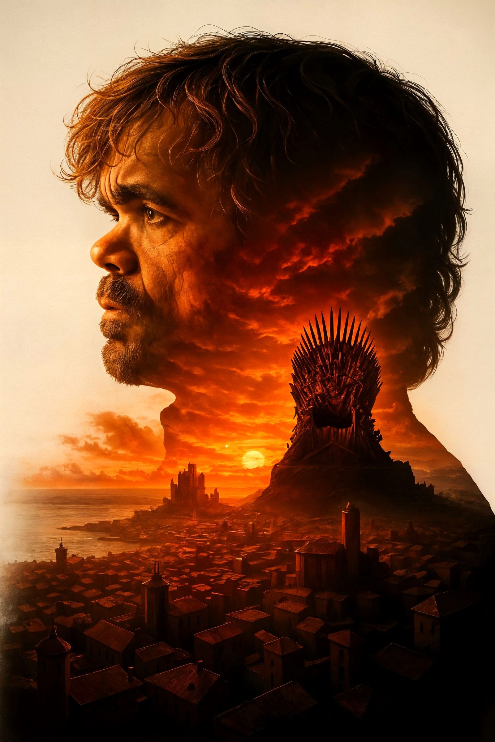 Tyrion Lannister Double Exposure: King's Landing Sunset
