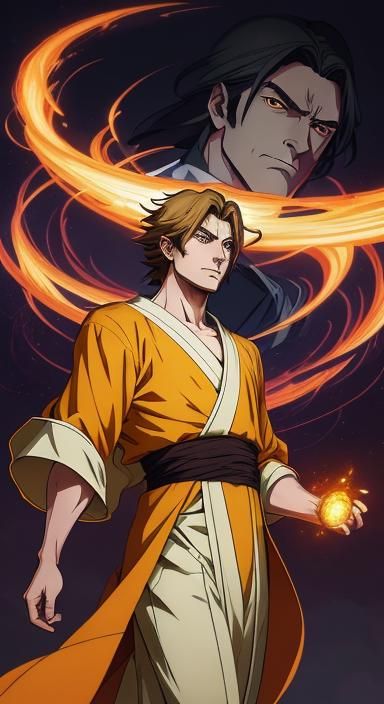 Handsome Cel-Shaded Cultivator in Flowing Robes