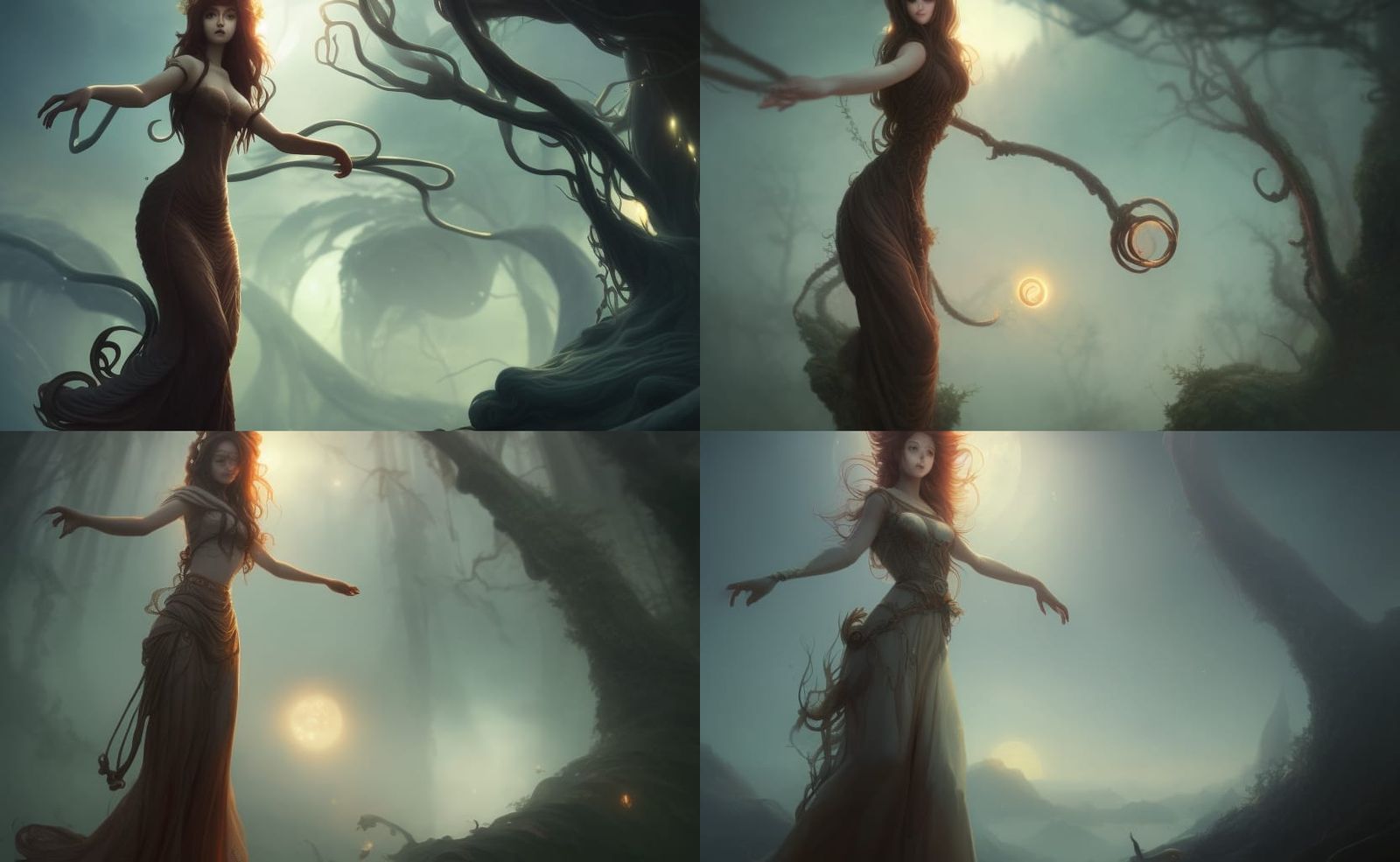 Anime-Style Greek Goddess Fantasy Art