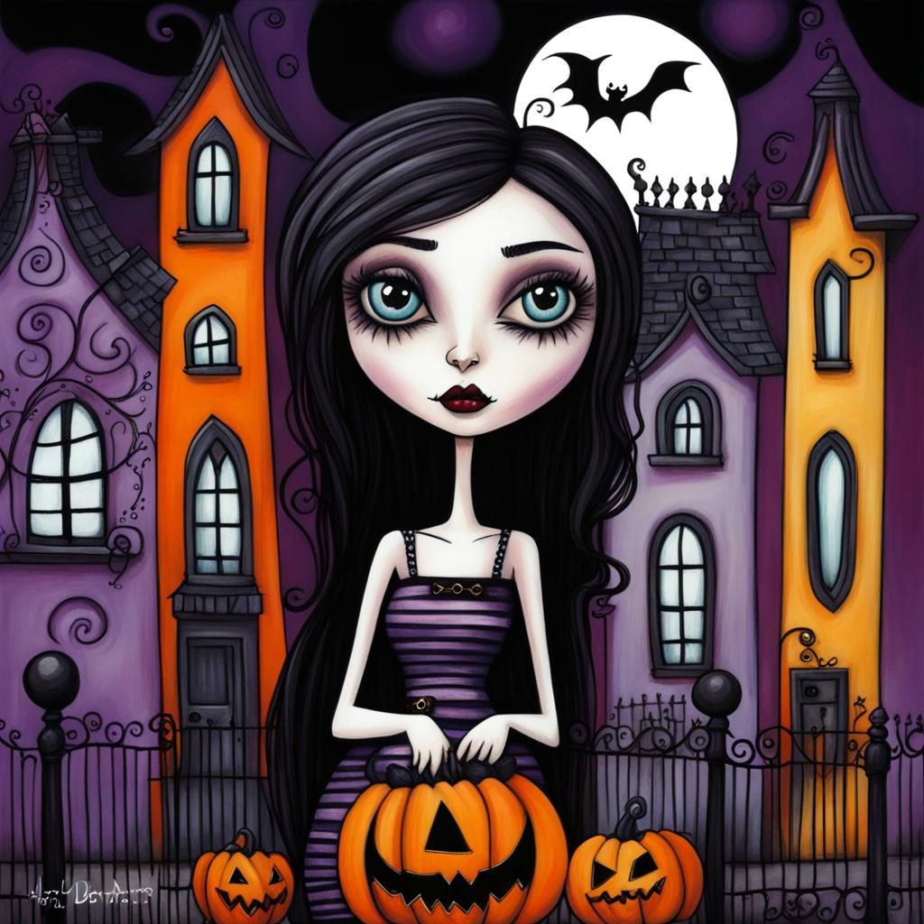 Halloween Street: Folk Art Meets Burtonesque Design