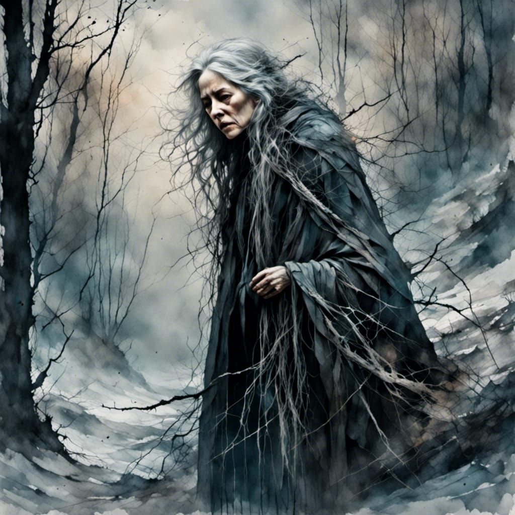 The winter hag walks
