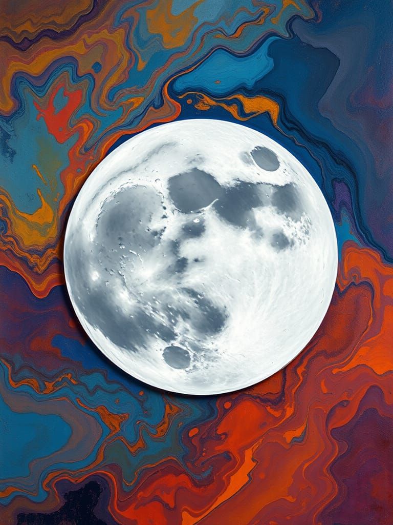 Pareidolia man in the moon