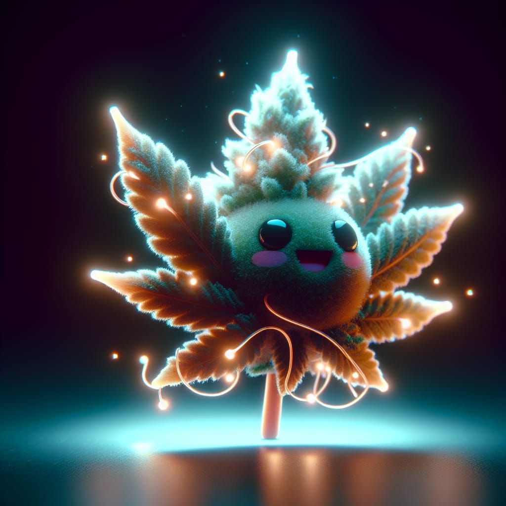 Chibi weed leaf