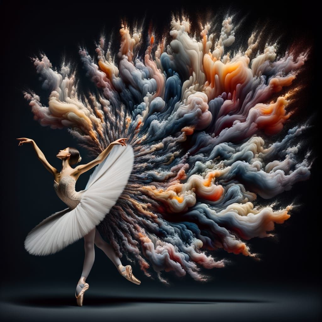 Ballerina's Surreal Dance World