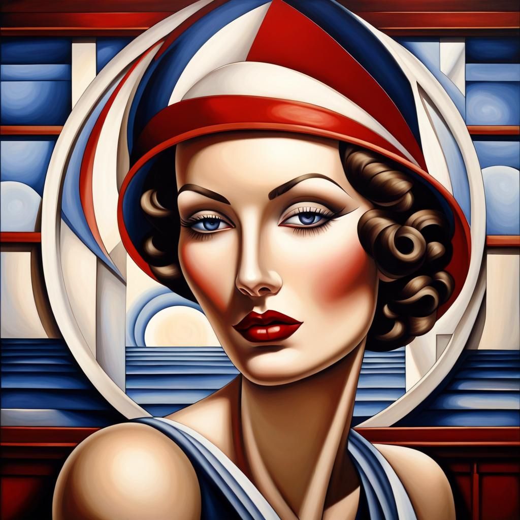 Catherine Abel Style Lady at Sea