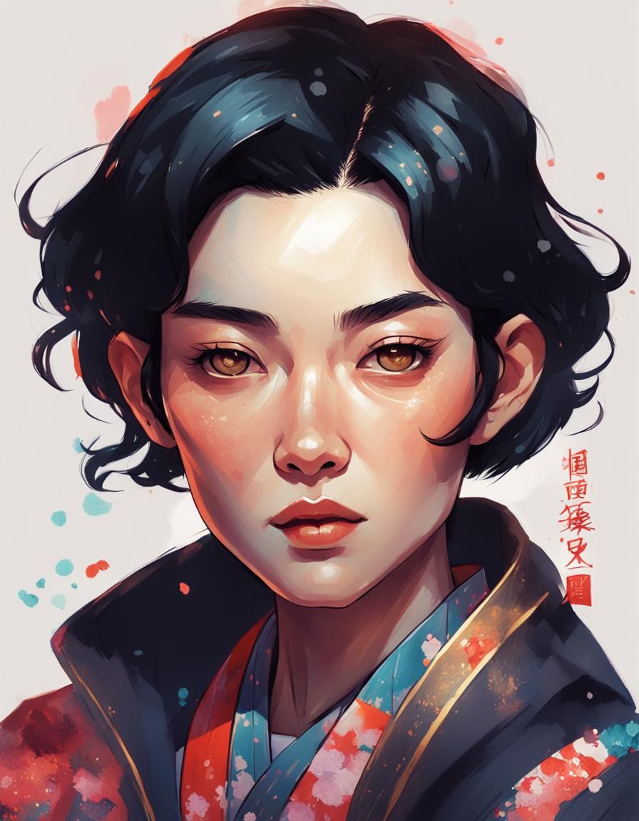 DnD Mayor Portrait in Japanese Pop Surrealism