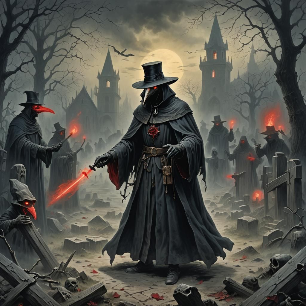 Plague Doctor Uncovers Graveyard Ritual