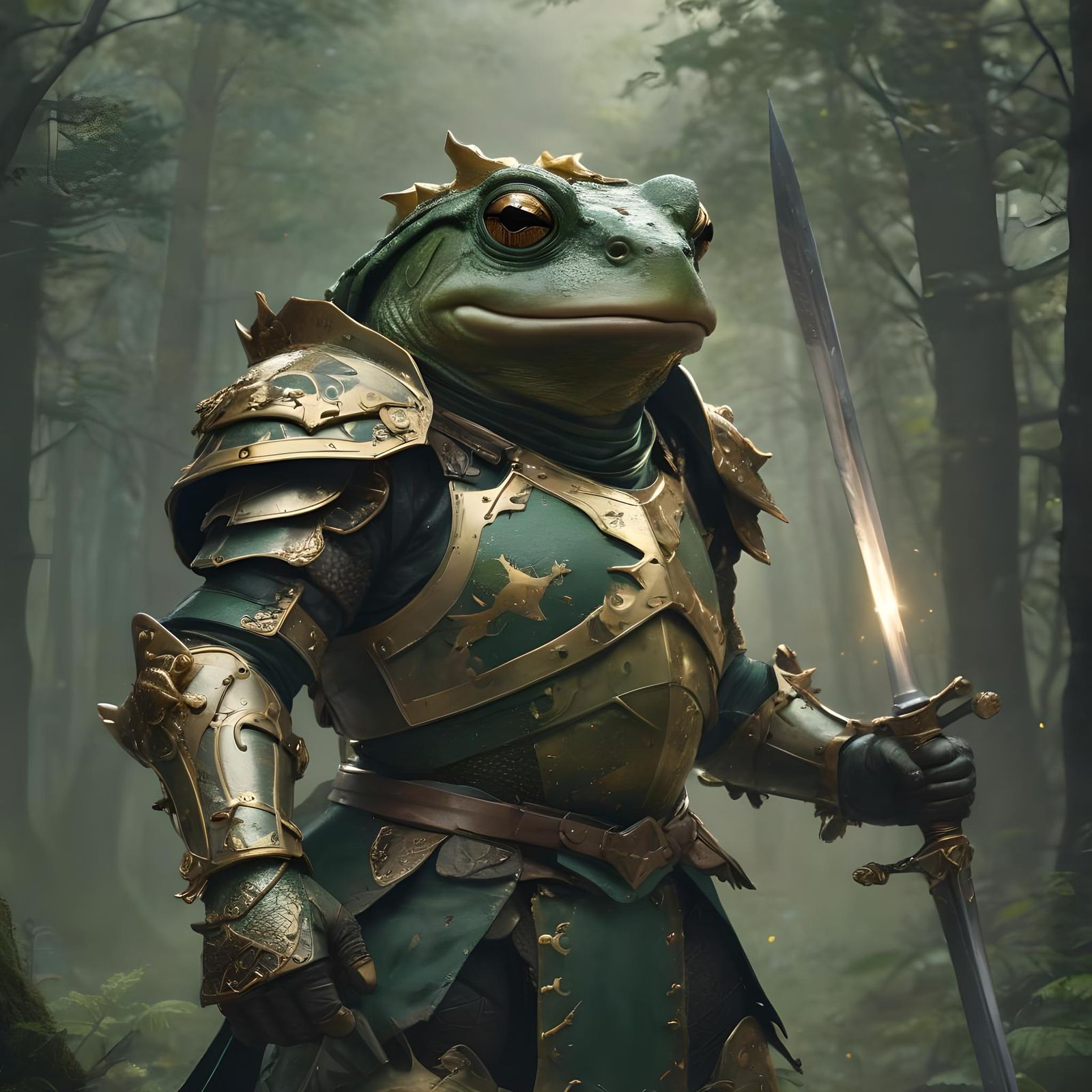 Toad Knight: Stunning Fantasy Portrait