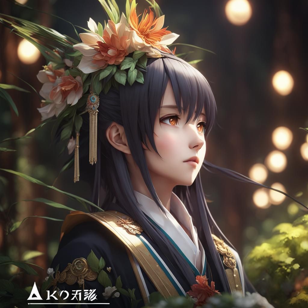 Detailed 3D Anime Art Inspired by WLOP