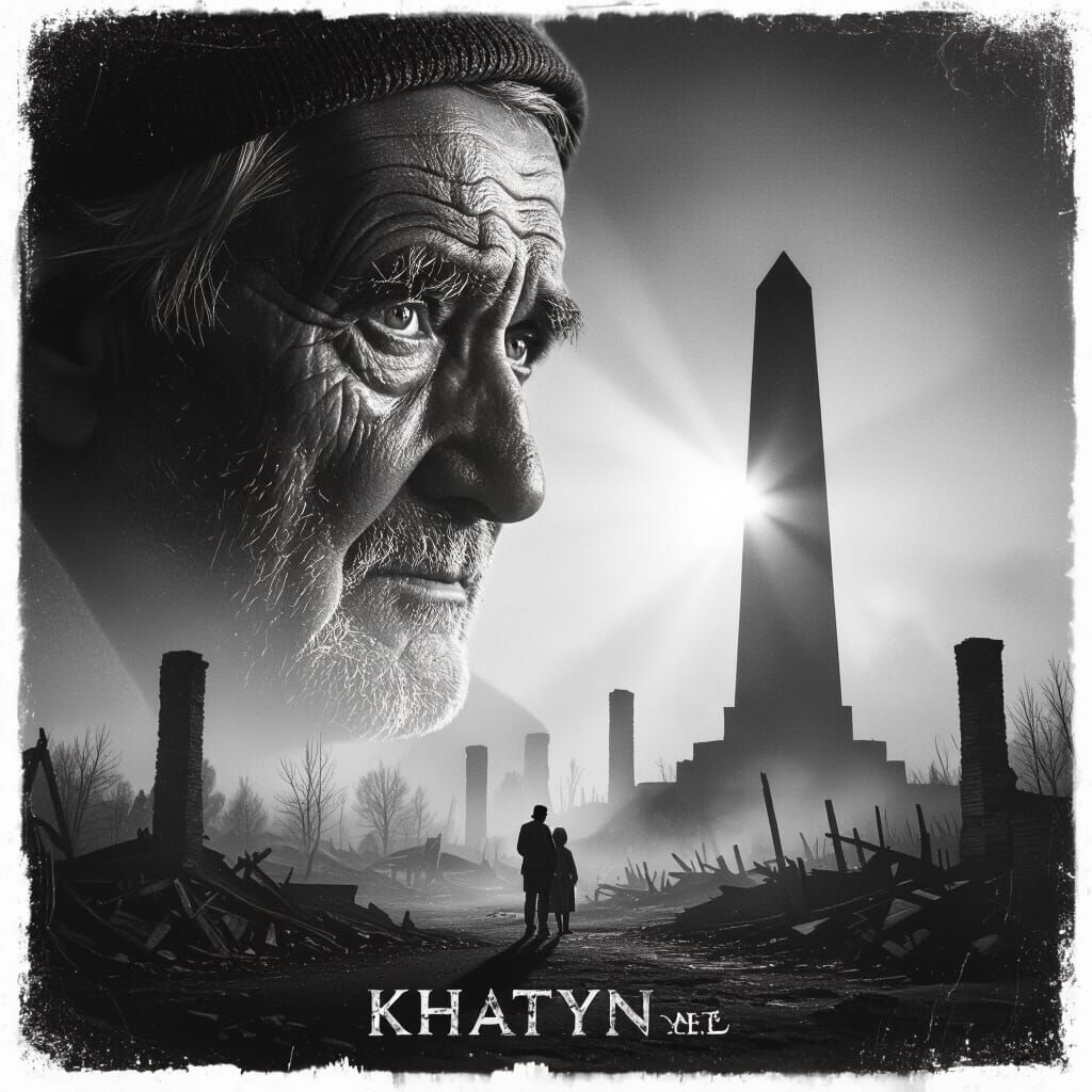 Grief and Memory: Belarusian Man and Khatyn Ruins