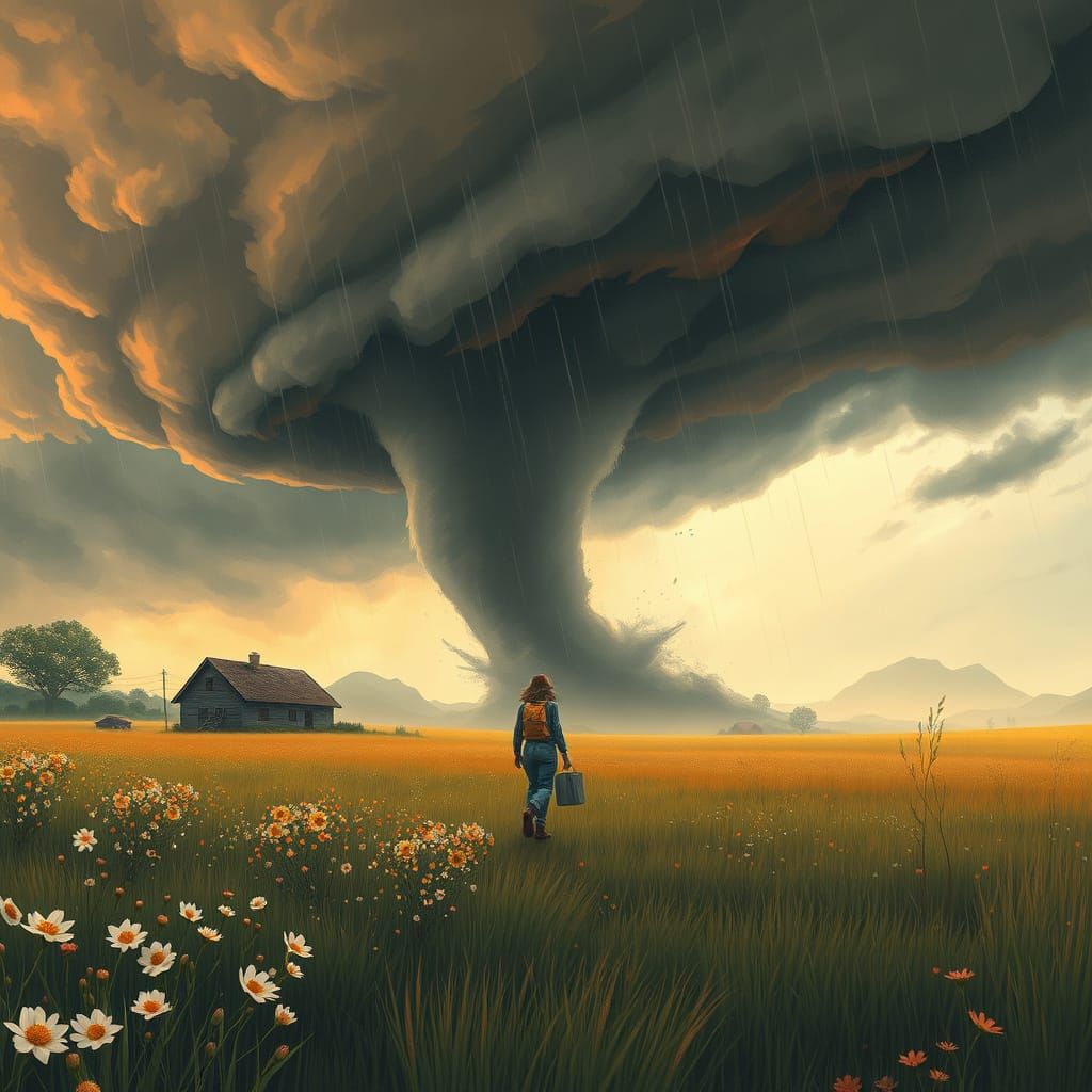 Spring Storm Goddess in Earthy Tones