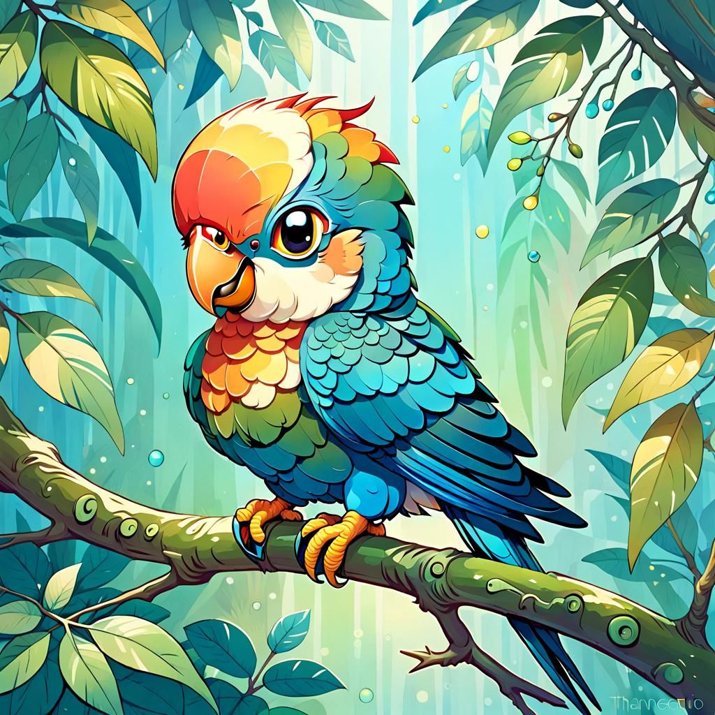 Chibi parrot