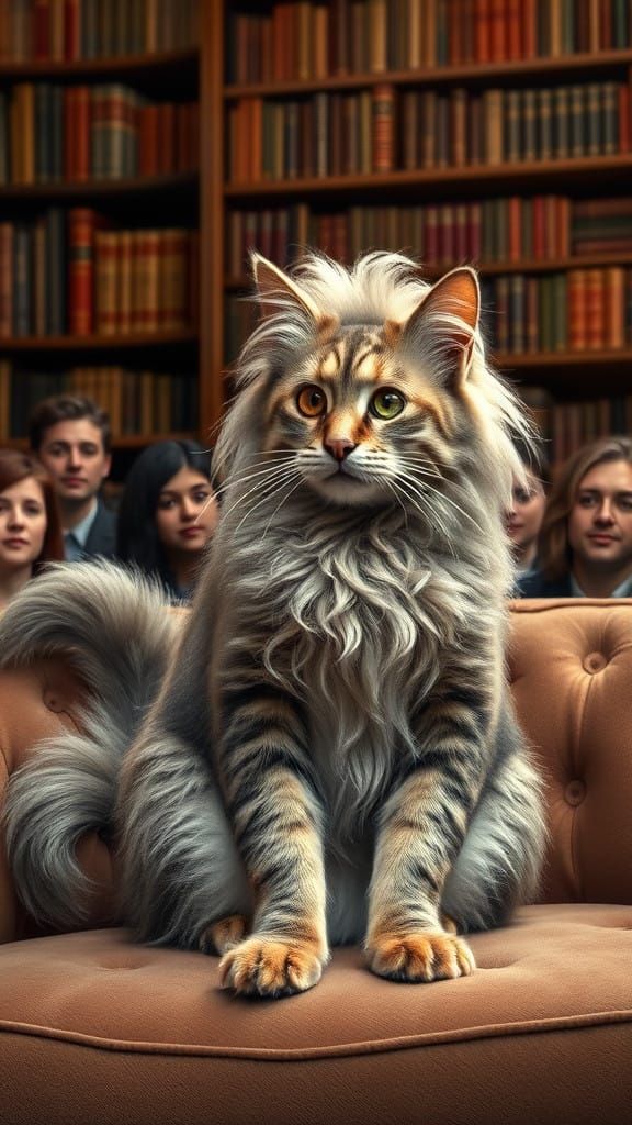 Einstein the Whimsical Feline Sage