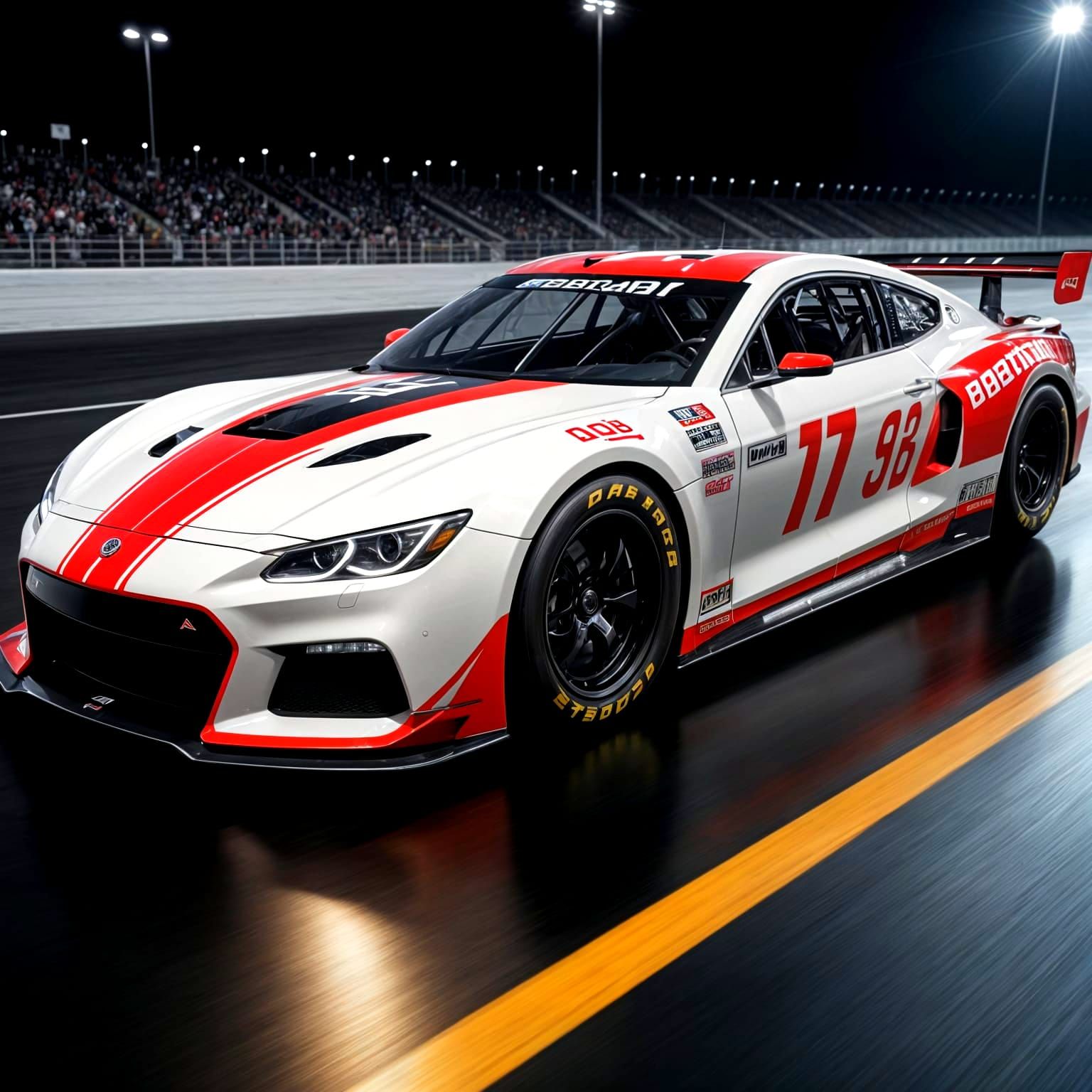 Futuristic NASCAR Race Car in High Definition