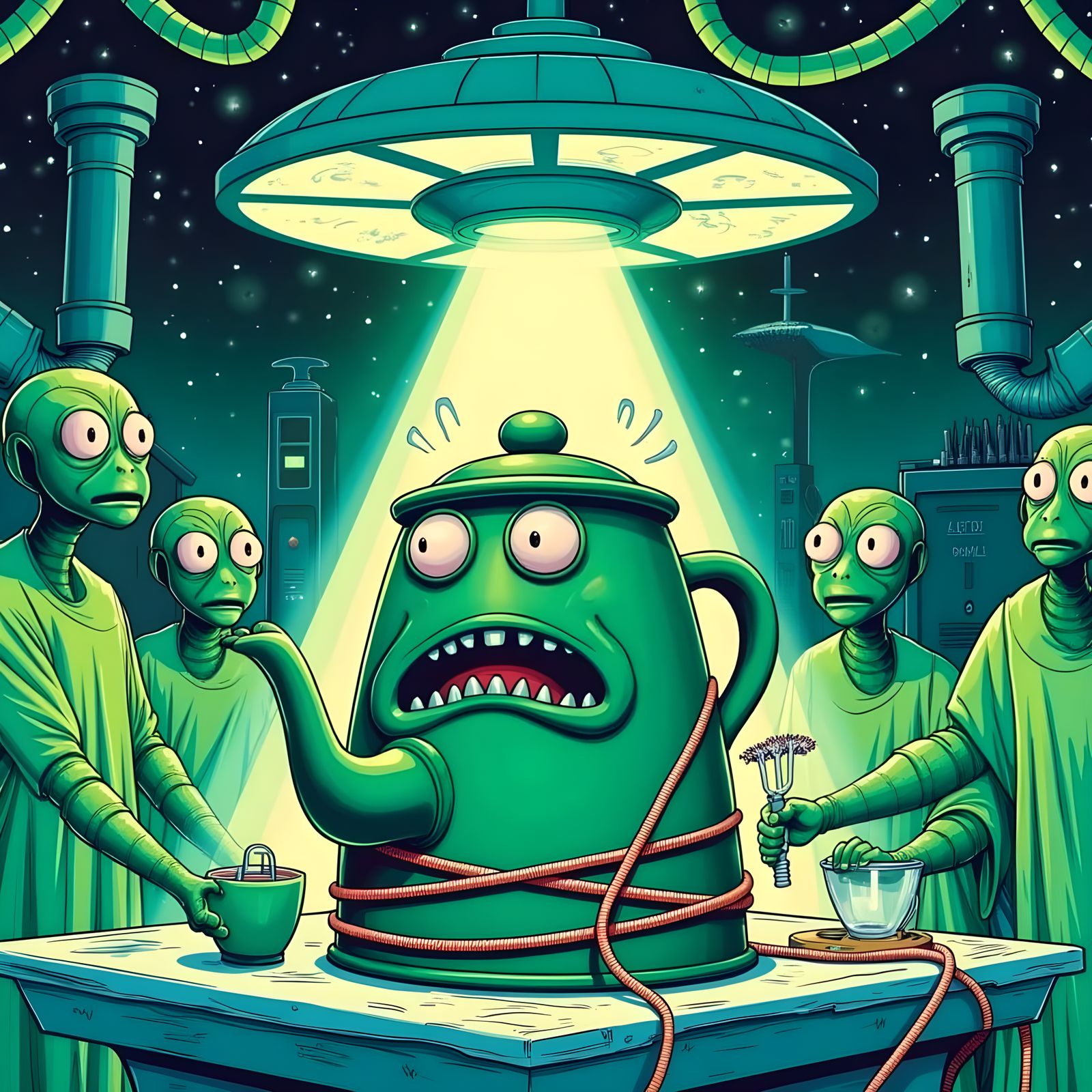 Terrified Teapot's Alien Abduction Nightmare
