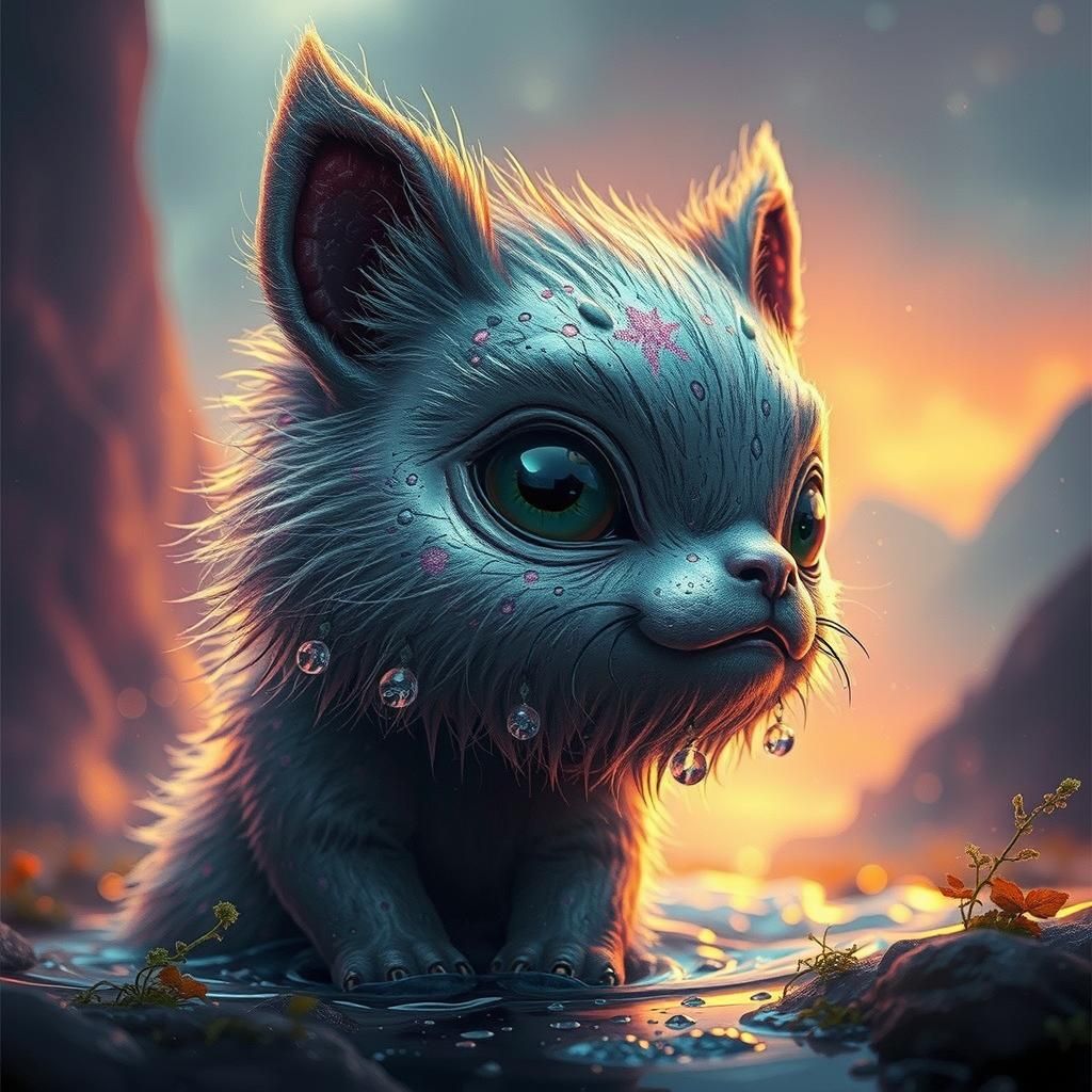 Mystical Being Portrait in Hyperrealistic Style