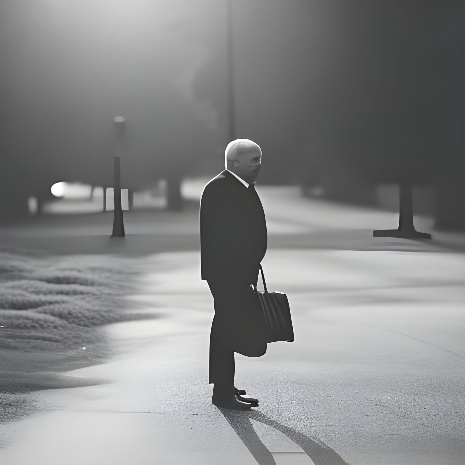 Sad Man Portrait in Natural Light