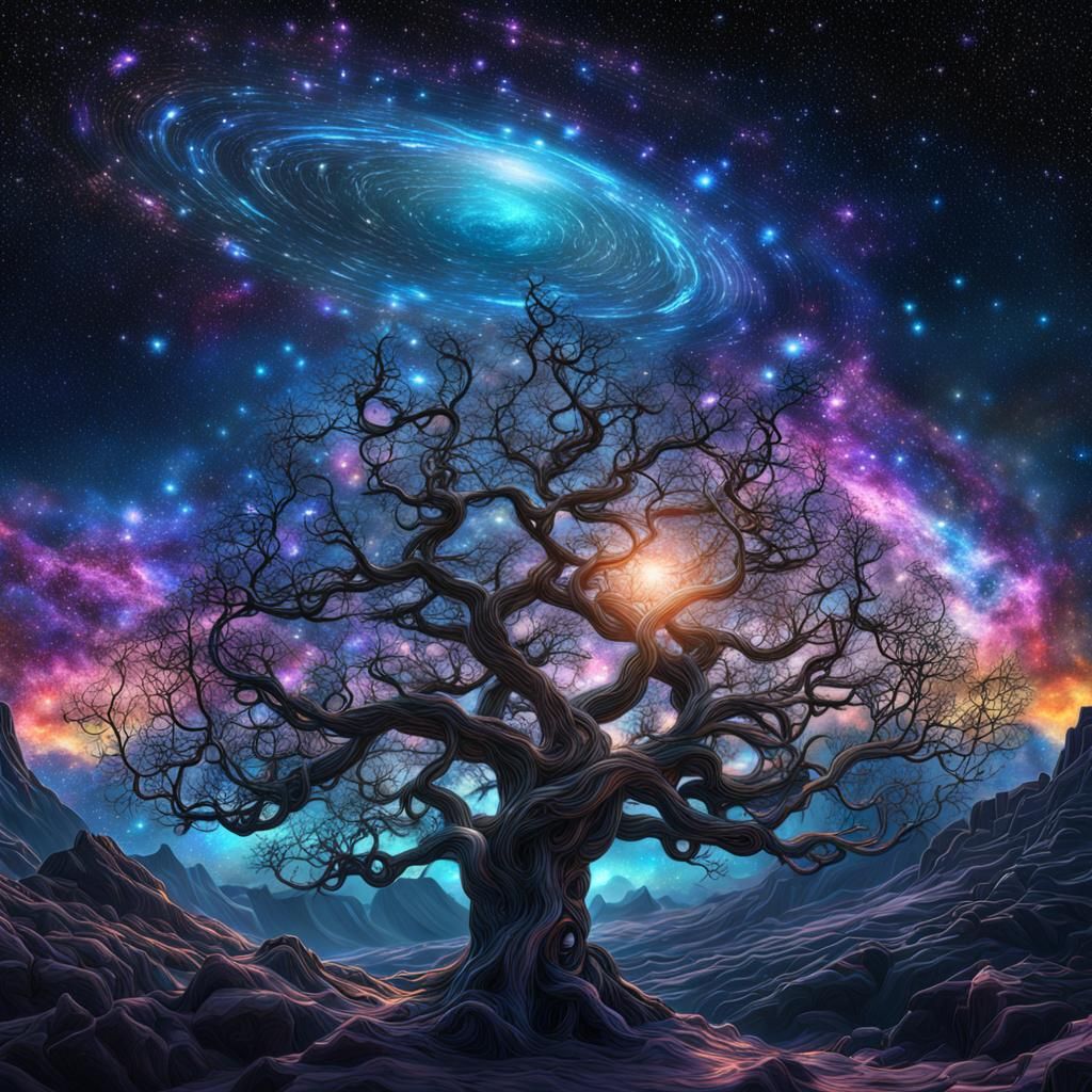 Fantasy Universe with Stars: Hyperrealistic Cosmic Illustrat...