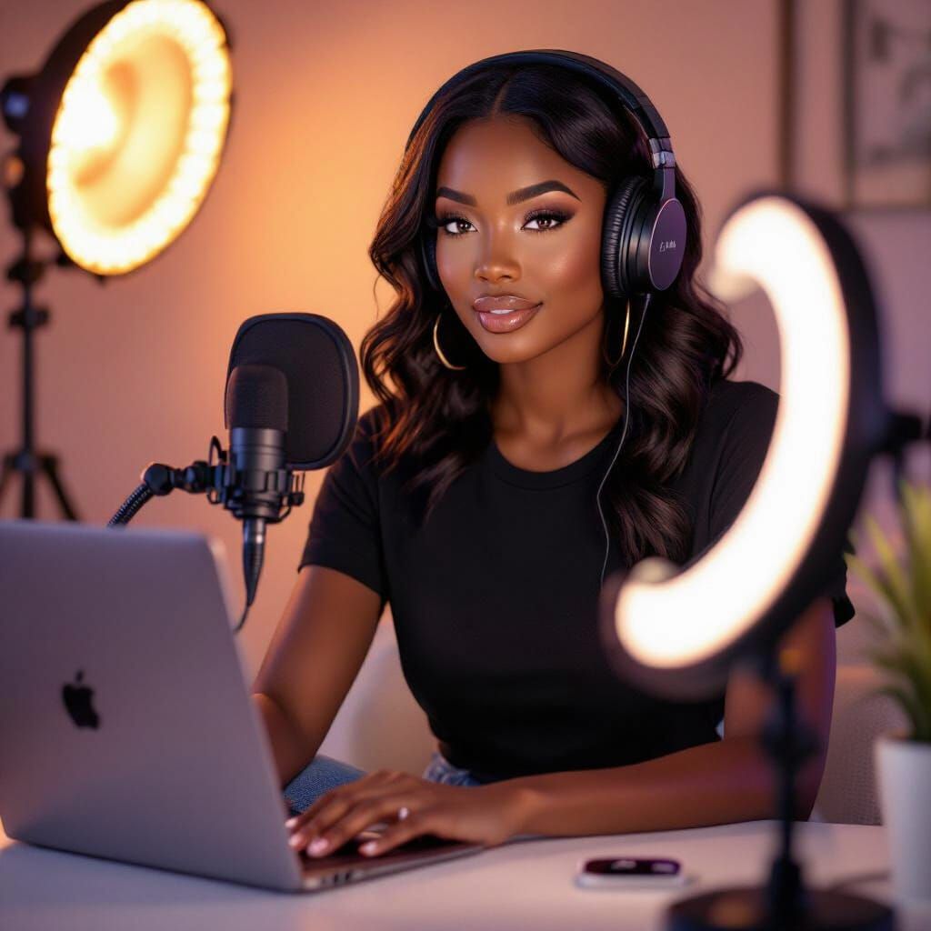 Kaelani Tate: Realistic Portrait of a Confident Black Woman