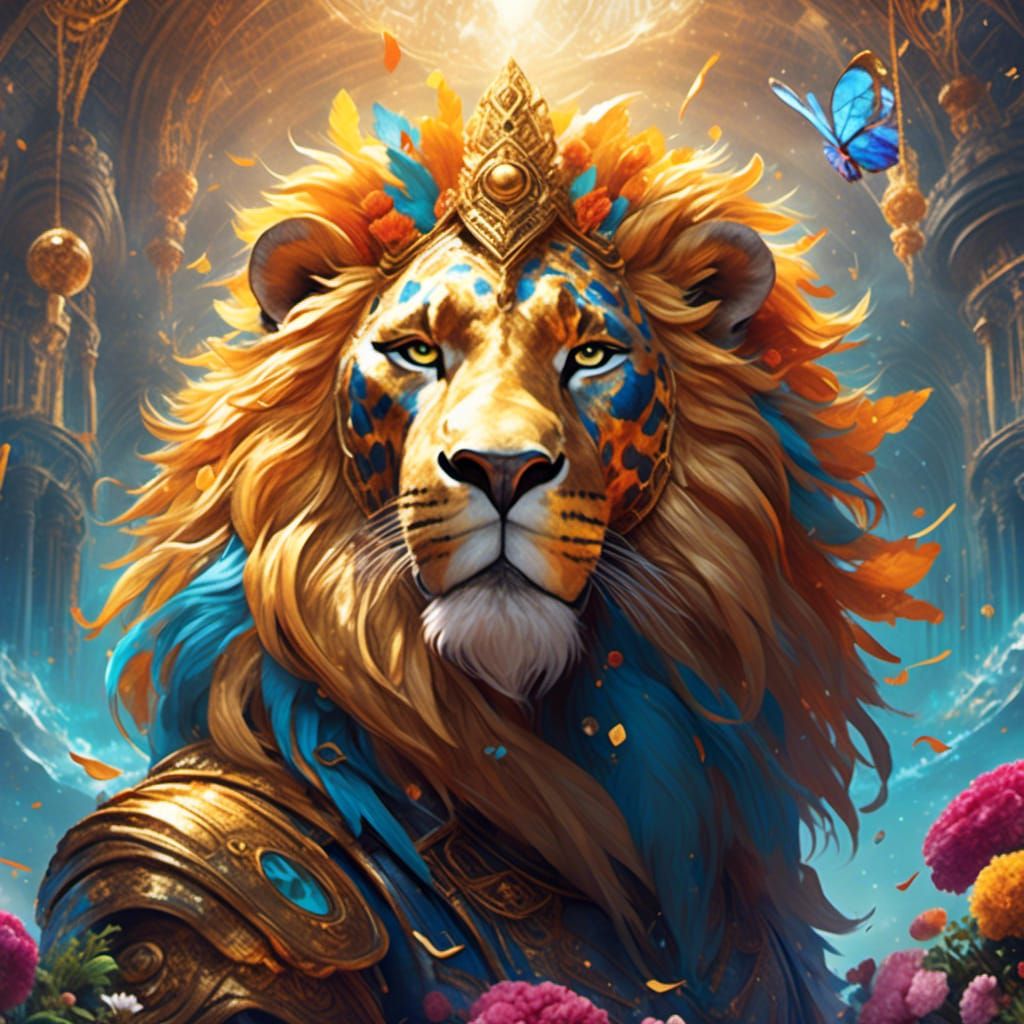 Confident Leader: Hyperreal Depiction of Leo