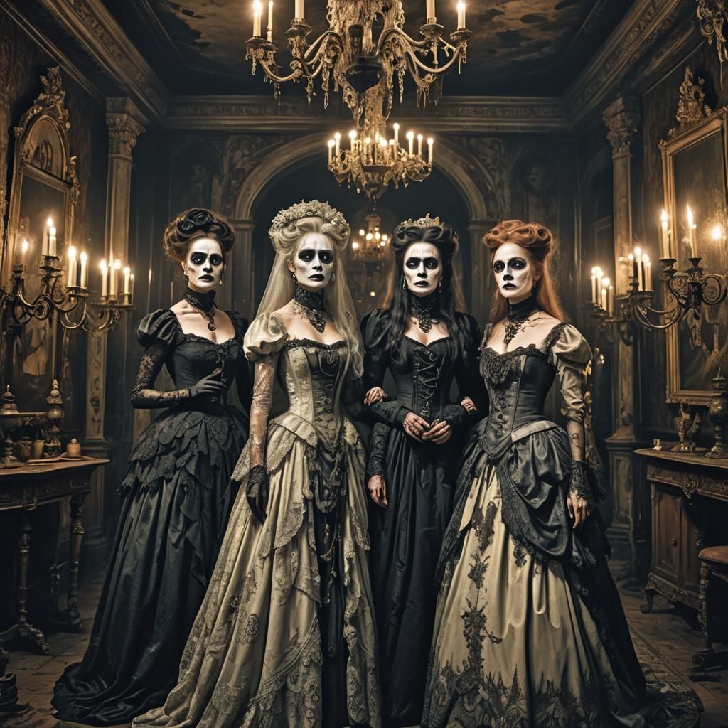 Victorian Witches Conjure Magic in Haunted Mansion
