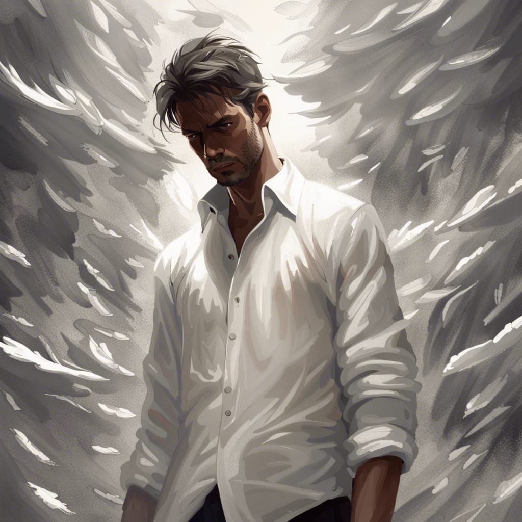 Dramatic Restrained Figure in Digital Matte Painting