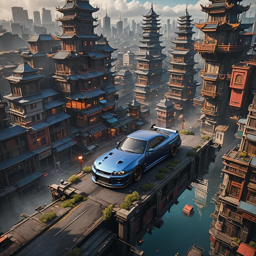 Nissan Skyline Detailed Matte Painting