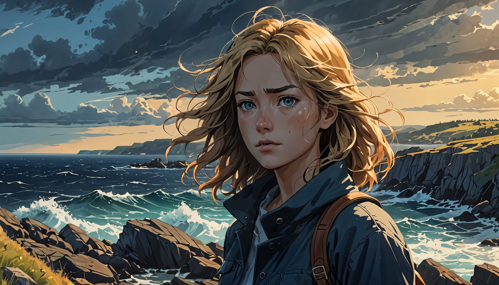 Canso Nova Scotia in Anime Style