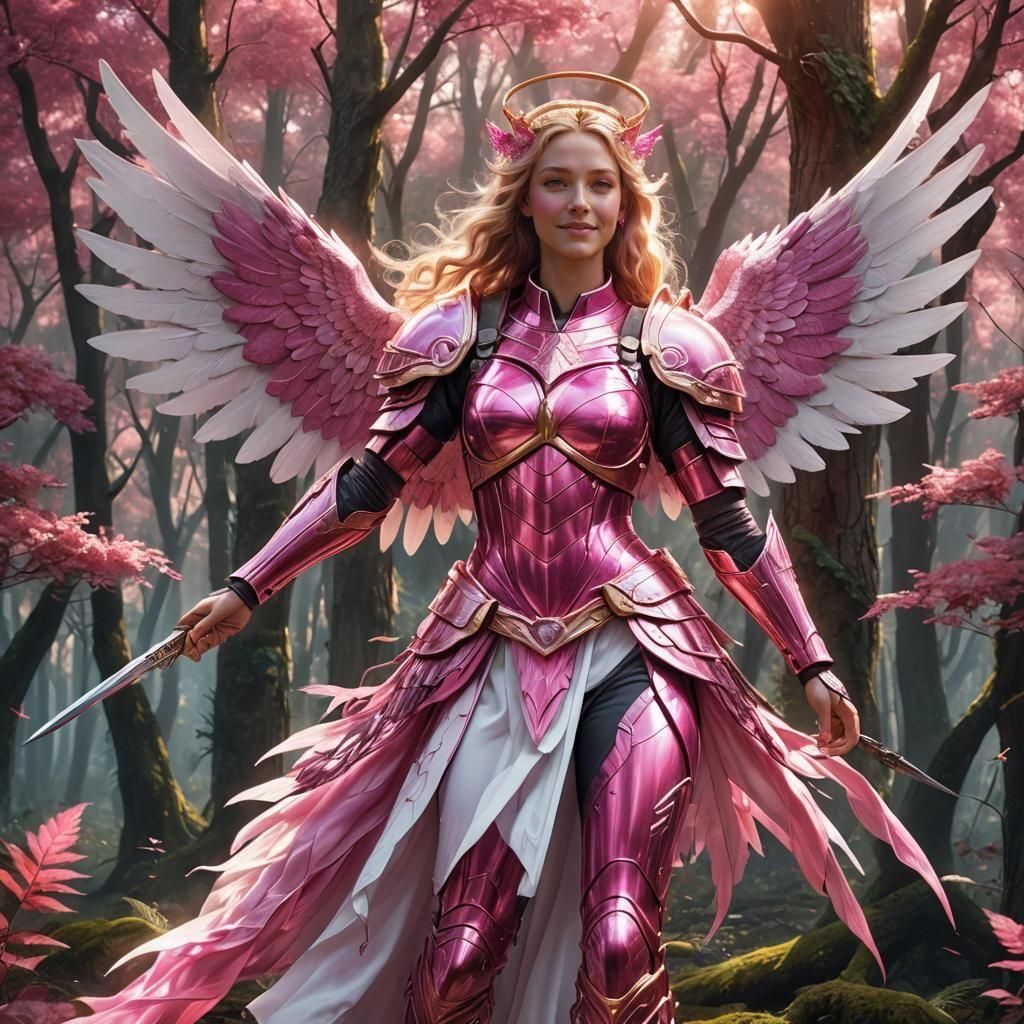 Guardian Angel Yerathel in Pink Armor