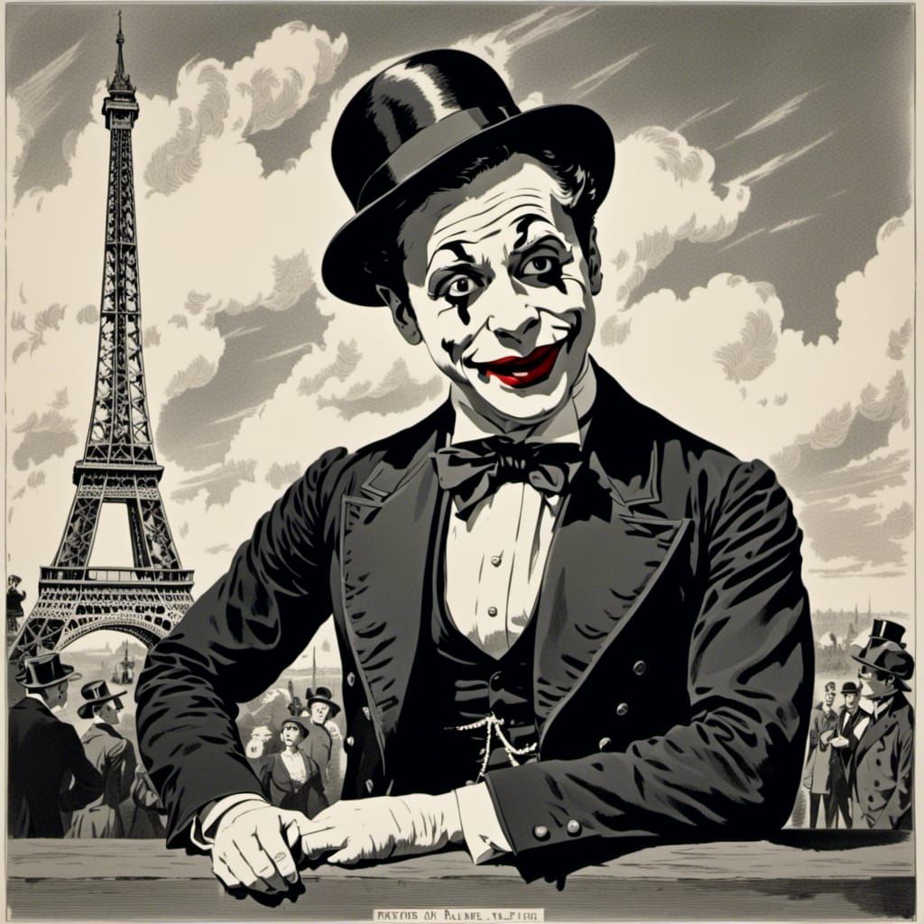 Parisian Mime in Classic Style