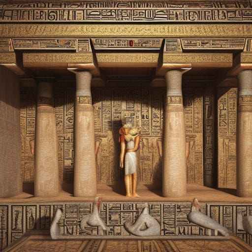 Ornate Ancient Egyptian Temple in Unreal Engine
