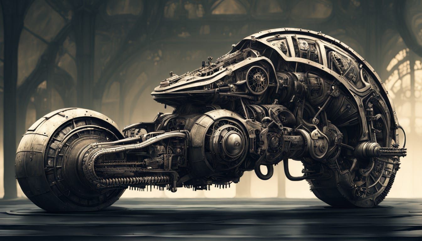 Steampunk Timekeeper in a Post-Apocalyptic Lab