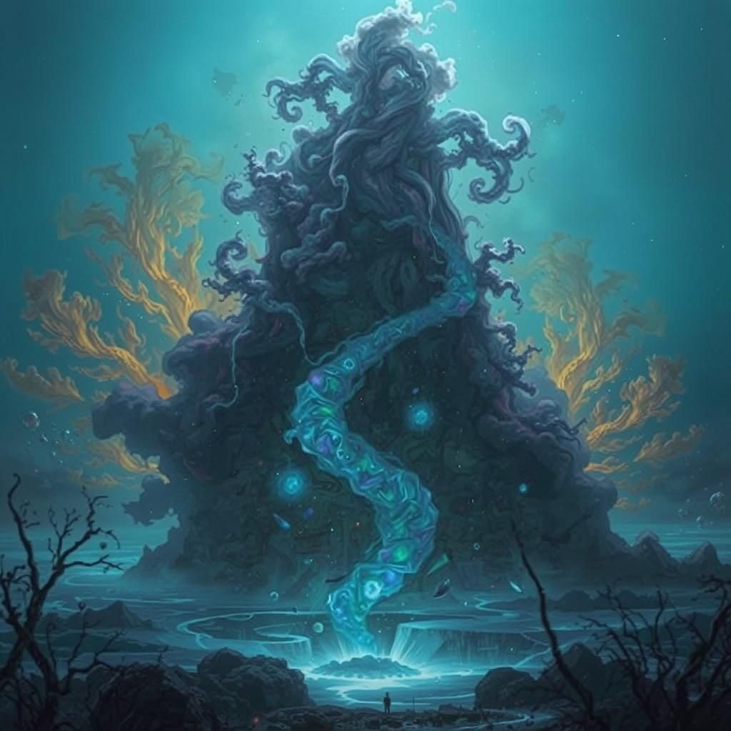 Ethereal Clouds of Gas in Surreal Space