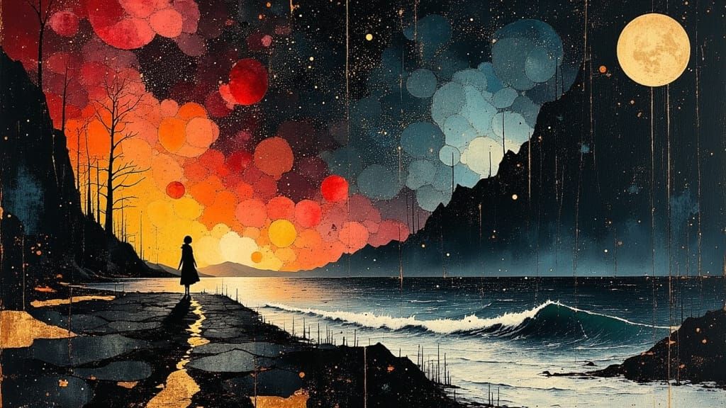 Cosmic Light and Mind's Red Shift: A Celestial Vision